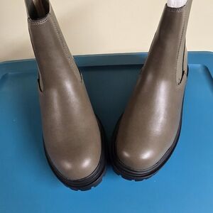 Chase + Chloe Taupe Ankle Booties